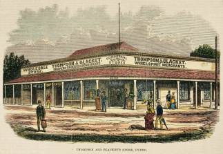 Thompson and Blackett's Store, Dubbo. - Antique View from 1874