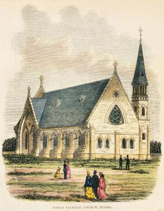 Roman Catholic Church, Dubbo. - Antique View from 1874