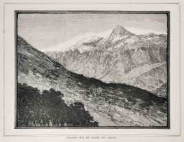 Rollaston Peak and Glacier, New Zealand. sic