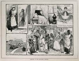 Sketches at the Children's Hospital.