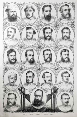 The Victorian Eighteen - Antique Print from 1874