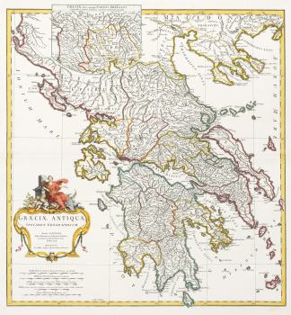 Graeciae Antiquae Specimen Geographicum … Balkans & Greece