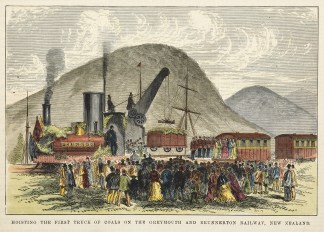Hoisting the First Truck of Coals on the… NEW ZEALAND