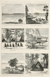 Views at Astrolabe Gulf, New Guinea. PACIFIC ISLANDS