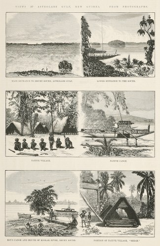 Views at Astrolabe Gulf, New Guinea. PACIFIC