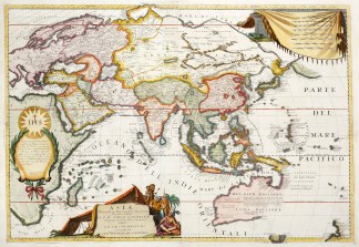 Asia Divisa nelle sue Parti secondo lo s… Wall Maps