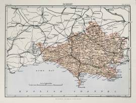 Dorset - Antique Map from 1903