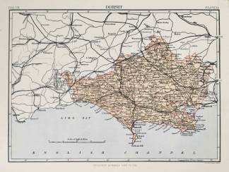 Dorset - Antique Map from 1903