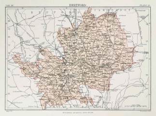 Hertford - Antique Map from 1903