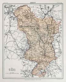 Derby - Antique Map from 1903