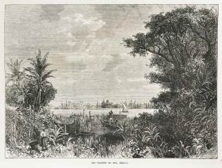 Rio Grande do Sul, Brazil - Antique Print from 1867