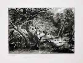 Jacques and the Wounded Stag. Scene from "As you like it."