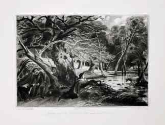 Jacques and the Wounded Stag. Scene from "As you like it." - Antique View from 1855