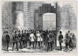 The Fenian Conspiracy in Ireland: Marching Prisoners into the County Prison at Cork.