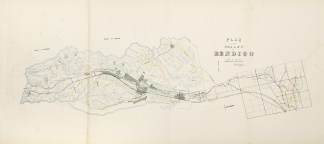 Plan of the Valley of Bendigo Town Plans