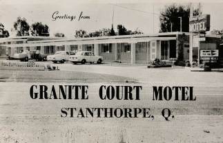 Greetings from Granite Court Motel Stanthorpe, Q. - Vintage Ephemera from 1969