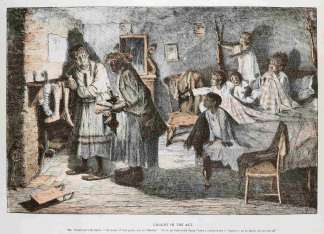 Caught in the act. - Antique Print from 1889