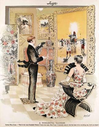 A wonderful illusion. - Antique Print from 1888