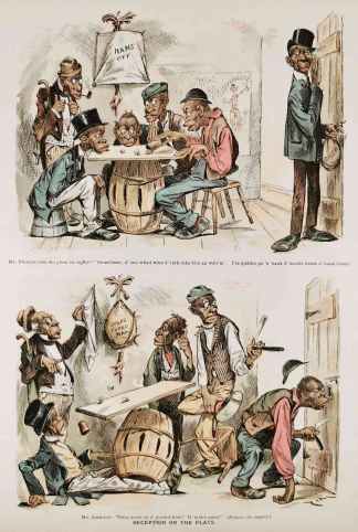 Deception on the flats. - Antique Print from 1888