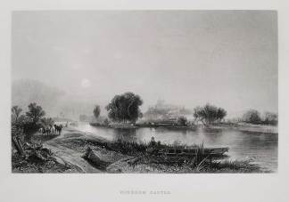 Windsor Castle. - Antique View from 1877