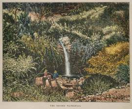 The Second Waterfall. - Antique View from 1879