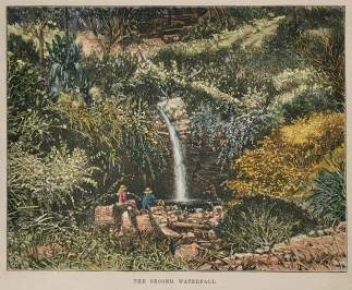The Second Waterfall. - Antique View from 1879