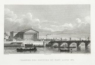 Chambe des deputes et Pont Louis XVI. France & Monaco