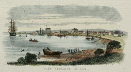 Port Adelaide in 1844. South Australia - Adelaide