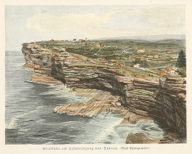 Steilkueste am Hafeneingang Von Sydney.