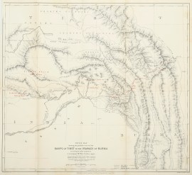 Sketch Map Showing the Probable Course of the San Po Tibet to the Irawadi of Burma According to Native Authorities....