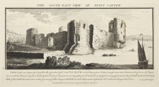 The south east view of Flint Castle. BRITISH ISLES