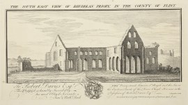 The south east view of Rhuddlan priory, in the county of Flint