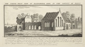 The North west view of Basinwerk Abby, i… BRITISH ISLES