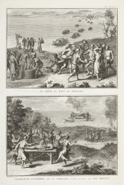 La Fete des Feux des Peguans. / Ceremonies Funebres que les Peguans pratiquent pour Roi Defunt. RELIGIOUS La Fete des Feux des Peguans. / Ceremonies Funebres que les Peguans pratiquent pour Roi Defunt.