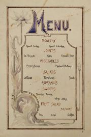 menu MENUS & DINNER INVITATIONS menu