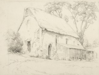 Old Church at Lindsey in Suffolk PAINTINGS