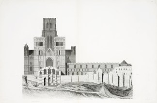 [Durham Cathedral, west elevation] Architecture