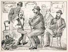 Exasperation of Small M.P. who Flattered Himself that he was to Appear as an Eminent Statesman. [The Editor in Danger.]