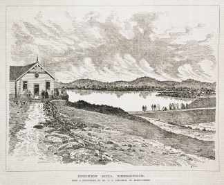 Broken Hill Reservoir. - Antique View from 1892