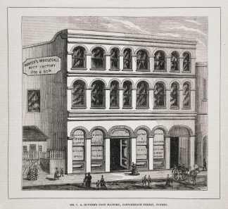 Mr. C. A. Hunter's Boot Factory, Castlereagh Street, Sydney. - Antique View from 1876