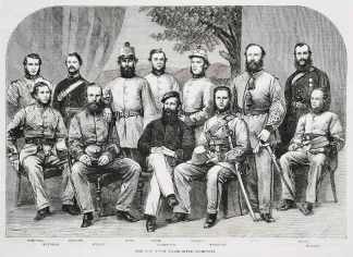 The New South Wales Rifle Championships. - Antique Print from 1863