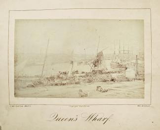 Queen's Wharf. - Antique Photograph from 1878