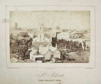 St. Peter's from Parliament House - Antique Photograph from 1878