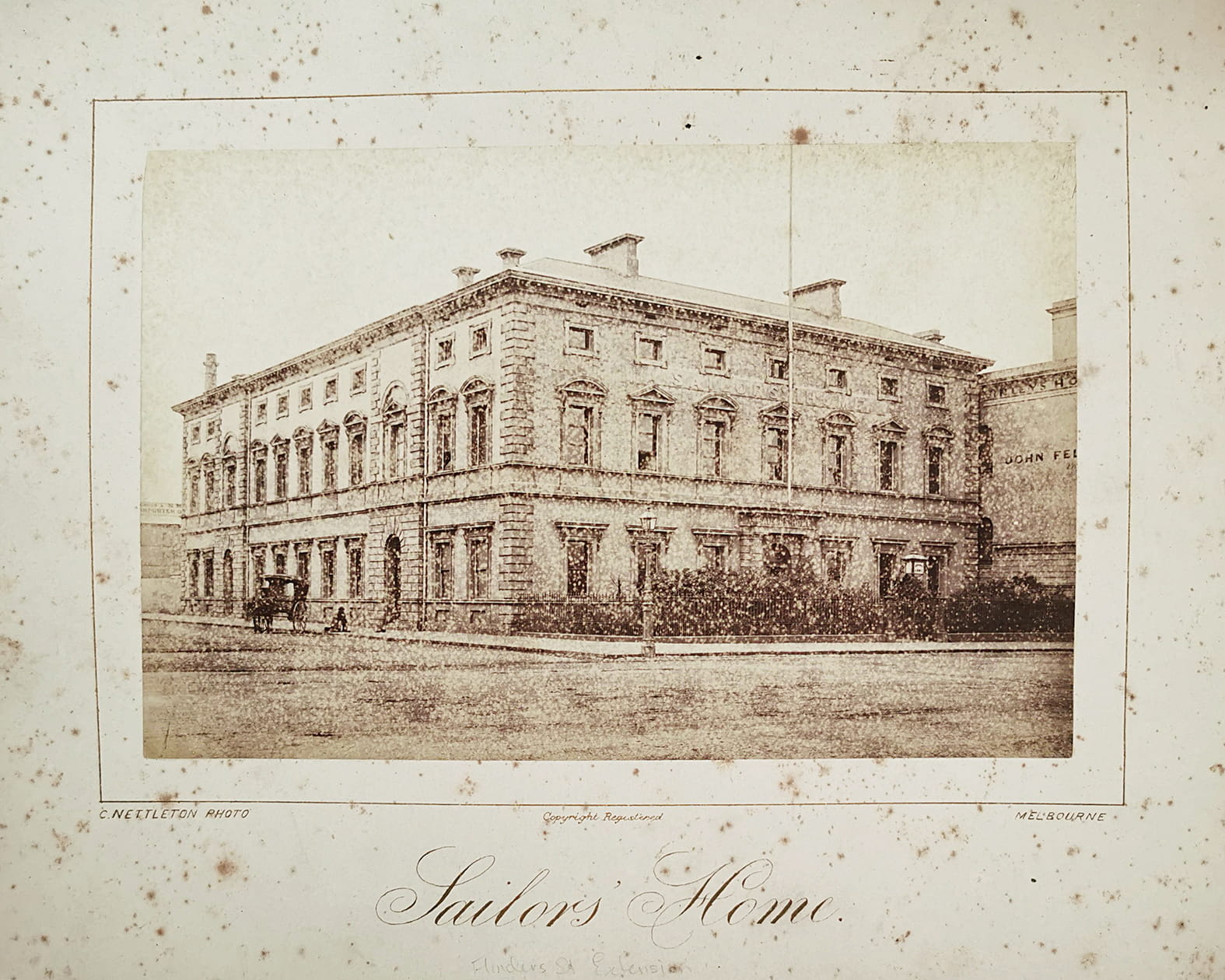 Sailors Home. - Antique Photograph from 1878