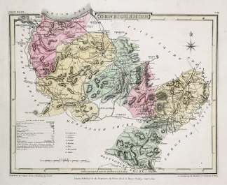 Denbighshire - Antique Map from 1809