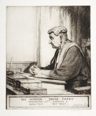 His Honour Judge Parry / Manchester 1894… non-Australian Printmakers