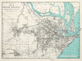Map of the City of Greater Newcastle.