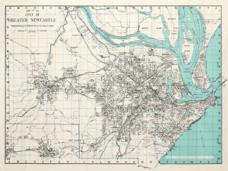 Map of the City of Greater Newcastle. Town Plans