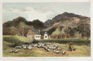 Residence of his Honor Judge Halswell at Ohiro. - Antique View from 1847