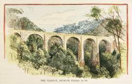 The Viaduct, Penrith Zigzag. - Antique View from 1888